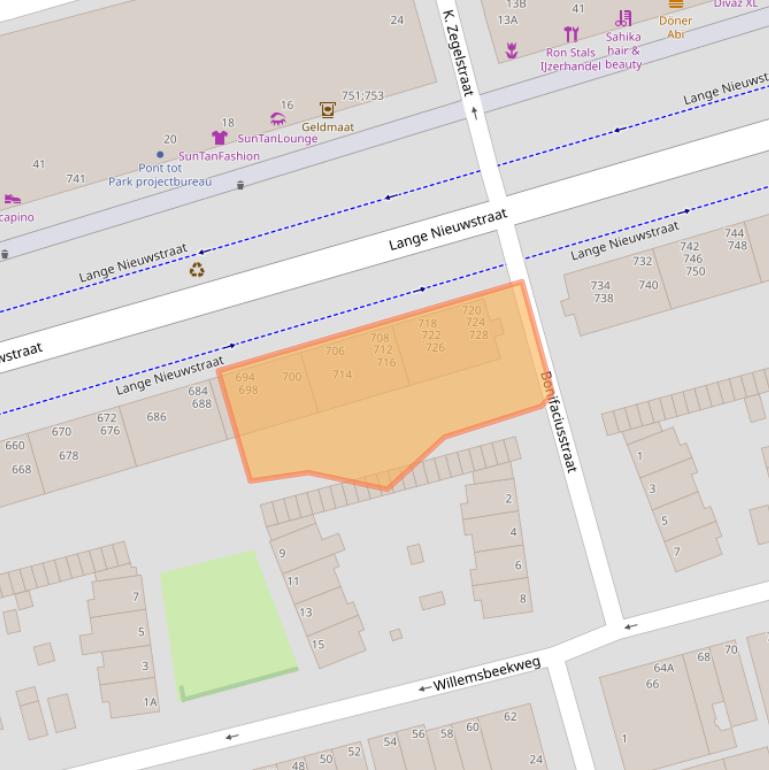 Kaart van postcodegebied 1971GN.