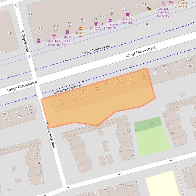 Kaart van postcodegebied 1971GP.