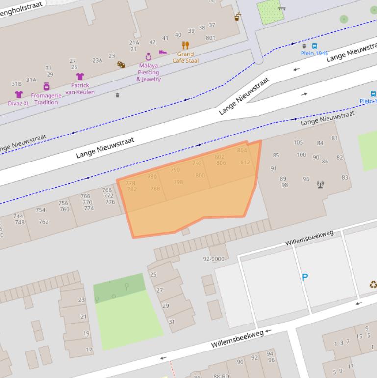 Kaart van postcodegebied 1971GR.