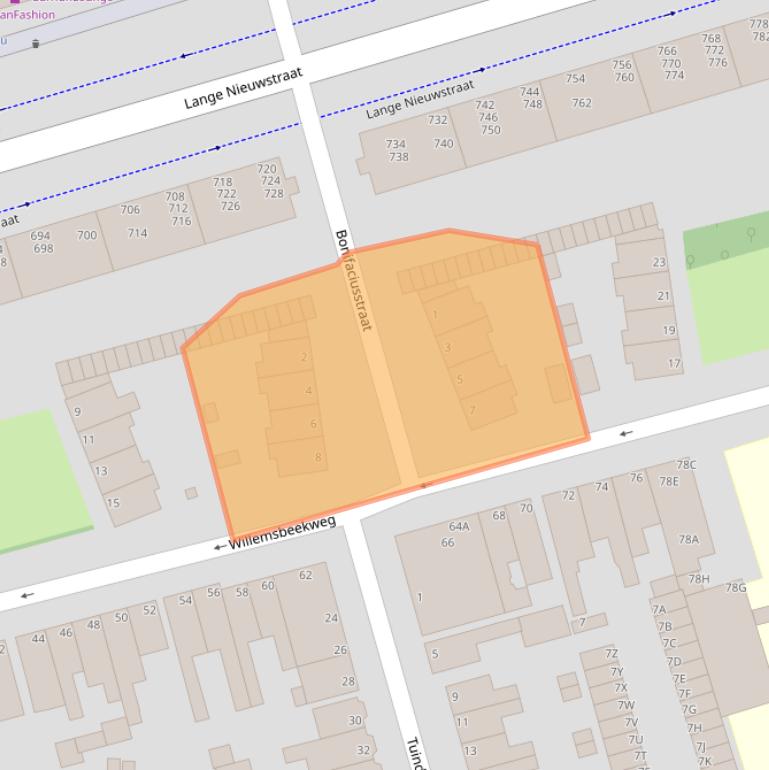 Kaart van postcodegebied 1971GS.