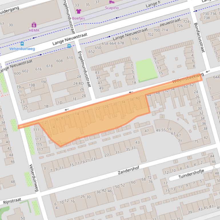 Kaart van postcodegebied 1971GW.