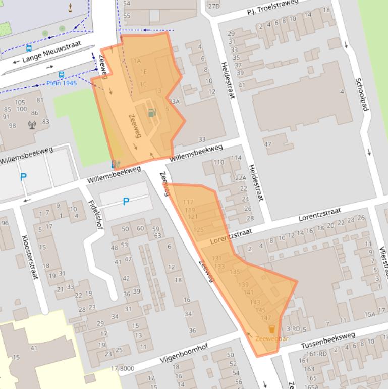Kaart van postcodegebied 1971HA.