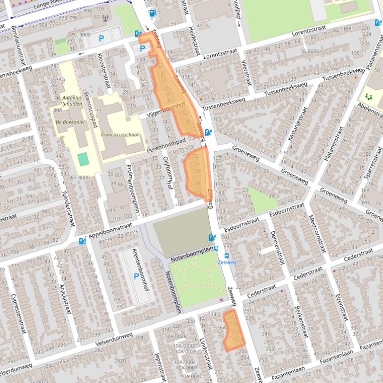 Kaart van postcodegebied 1971HG.