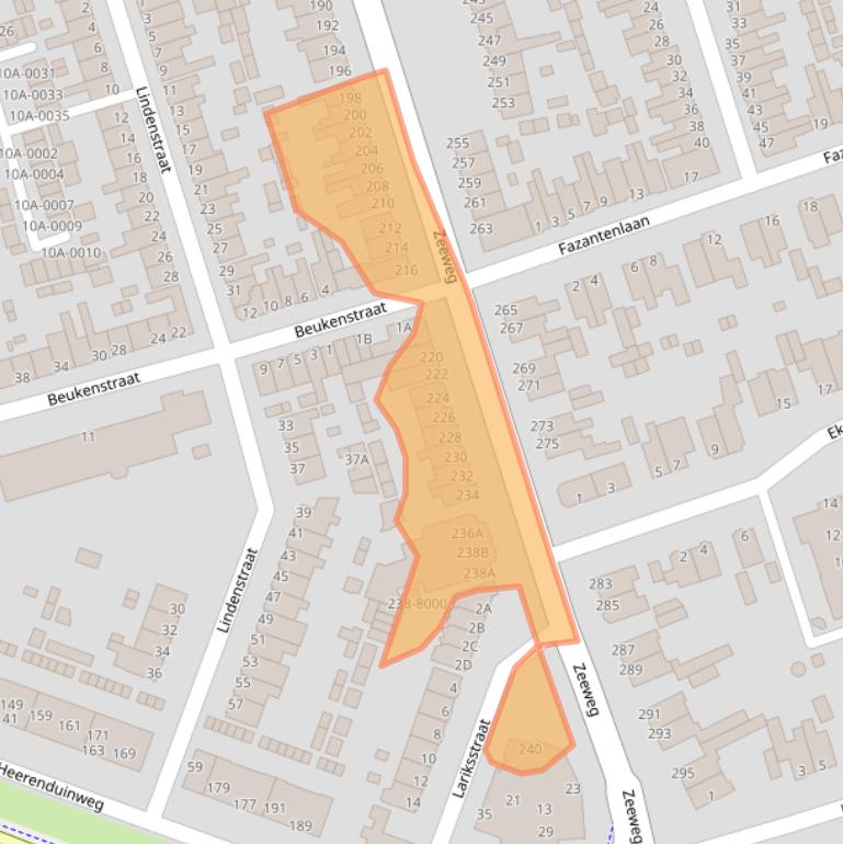 Kaart van postcodegebied 1971HH.