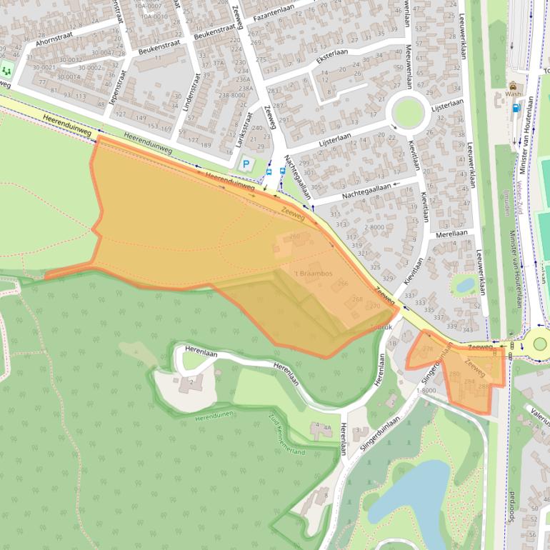 Kaart van postcodegebied 1971HJ.