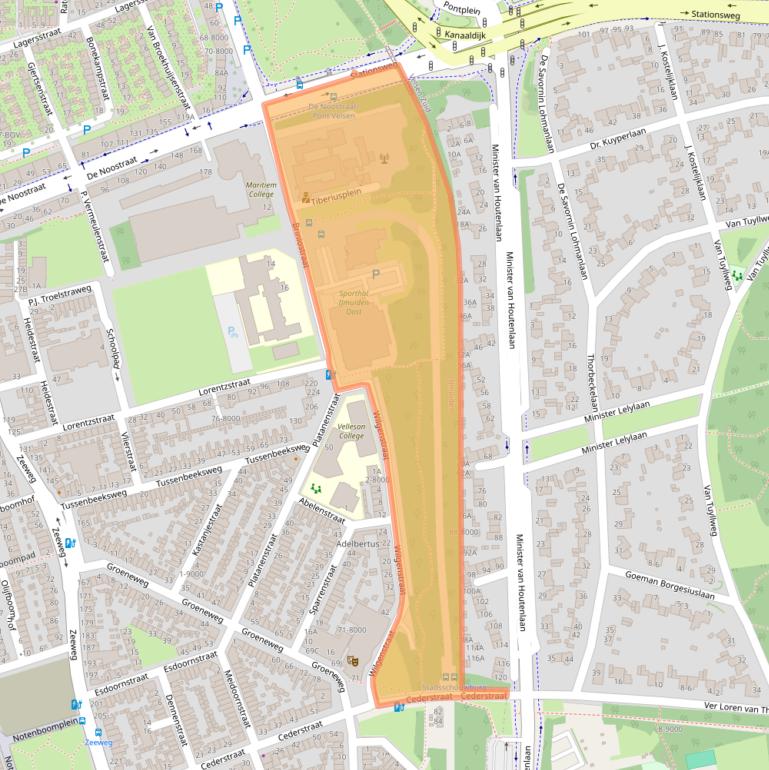 Kaart van postcodegebied 1971HN.