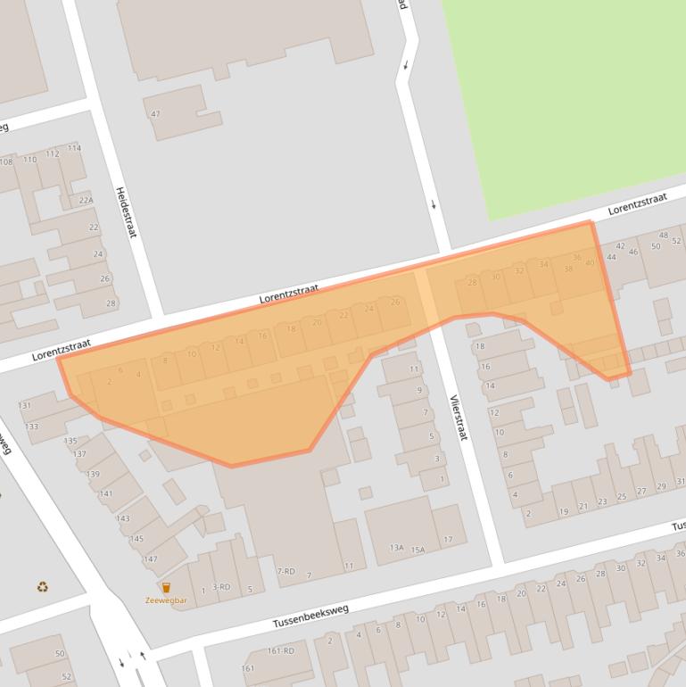 Kaart van postcodegebied 1971HR.