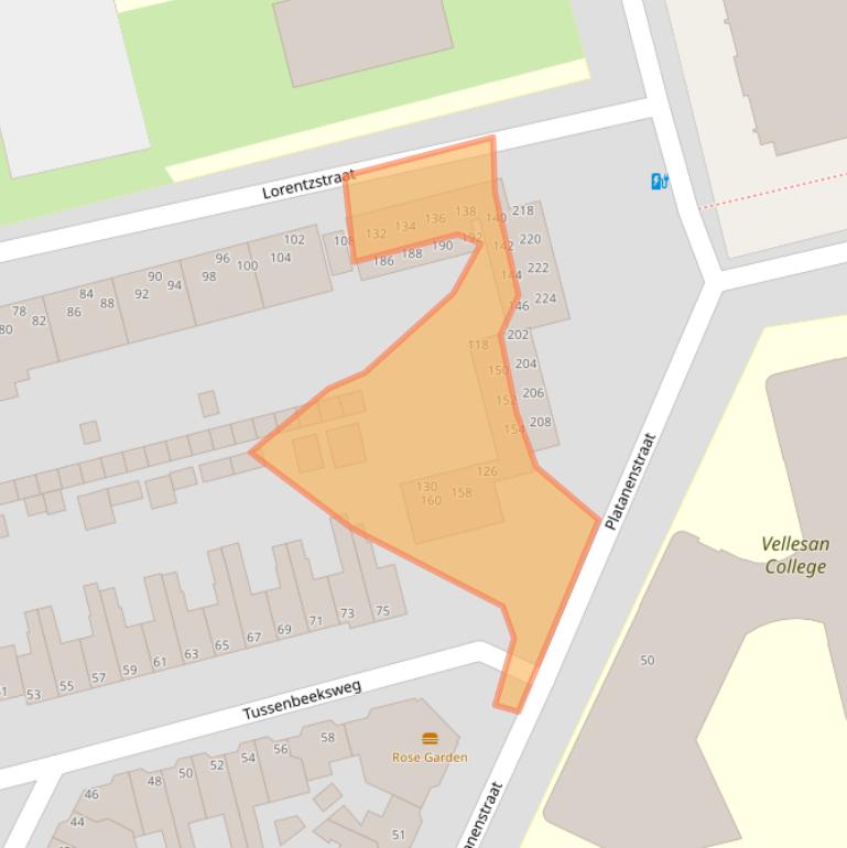 Kaart van postcodegebied 1971HW.