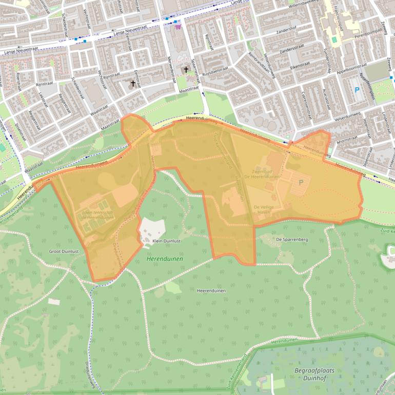 Kaart van postcodegebied 1971JE.