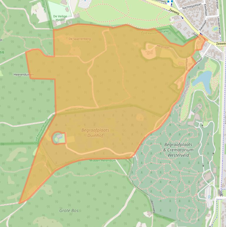 Kaart van postcodegebied 1971JS.