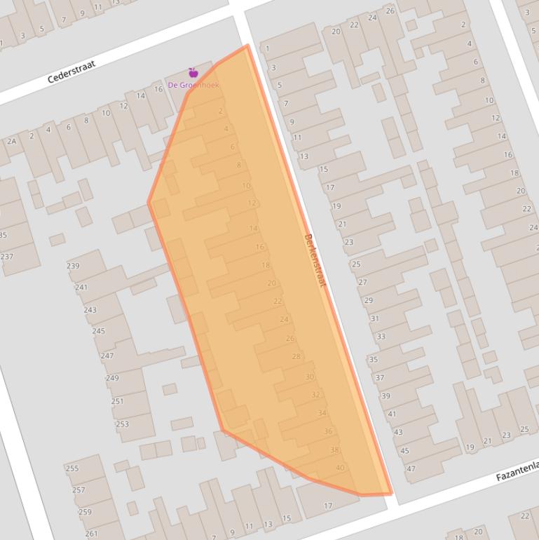 Kaart van postcodegebied 1971KG.