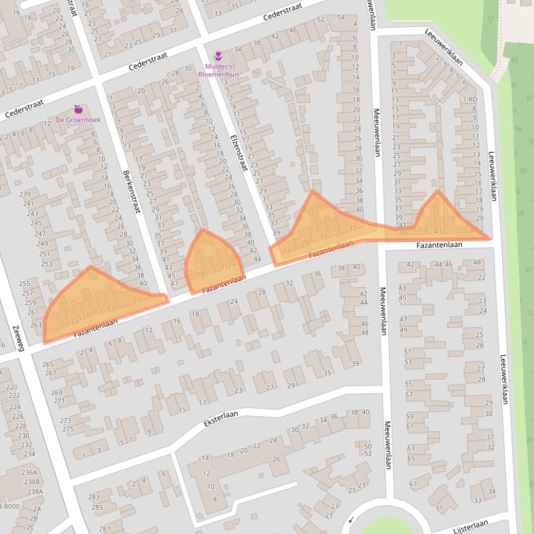 Kaart van postcodegebied 1971KK.