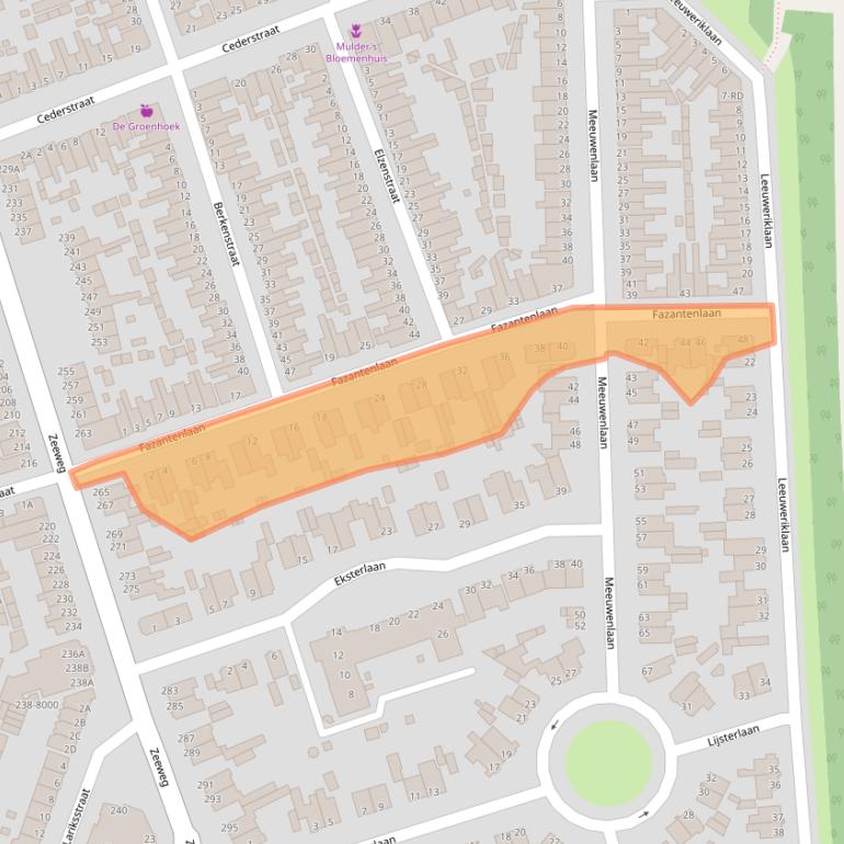 Kaart van postcodegebied 1971KL.