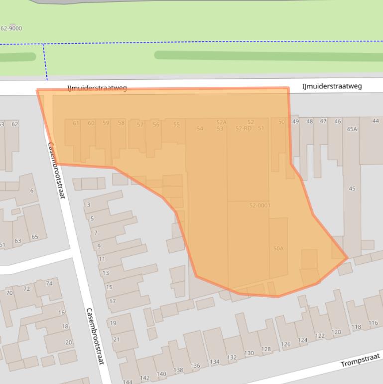 Kaart van postcodegebied 1971LD.