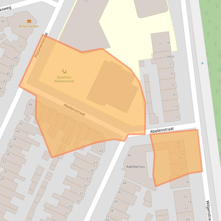 Kaart van postcodegebied 1971NL.