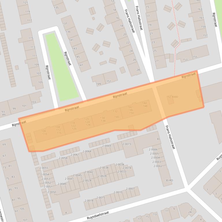 Kaart van postcodegebied 1971VJ.