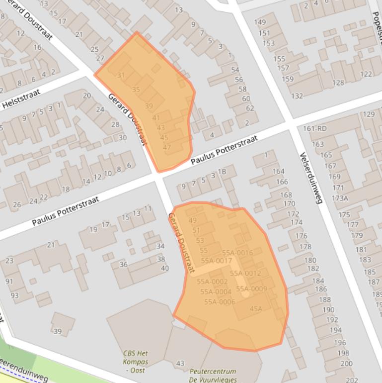 Kaart van postcodegebied 1971XL.