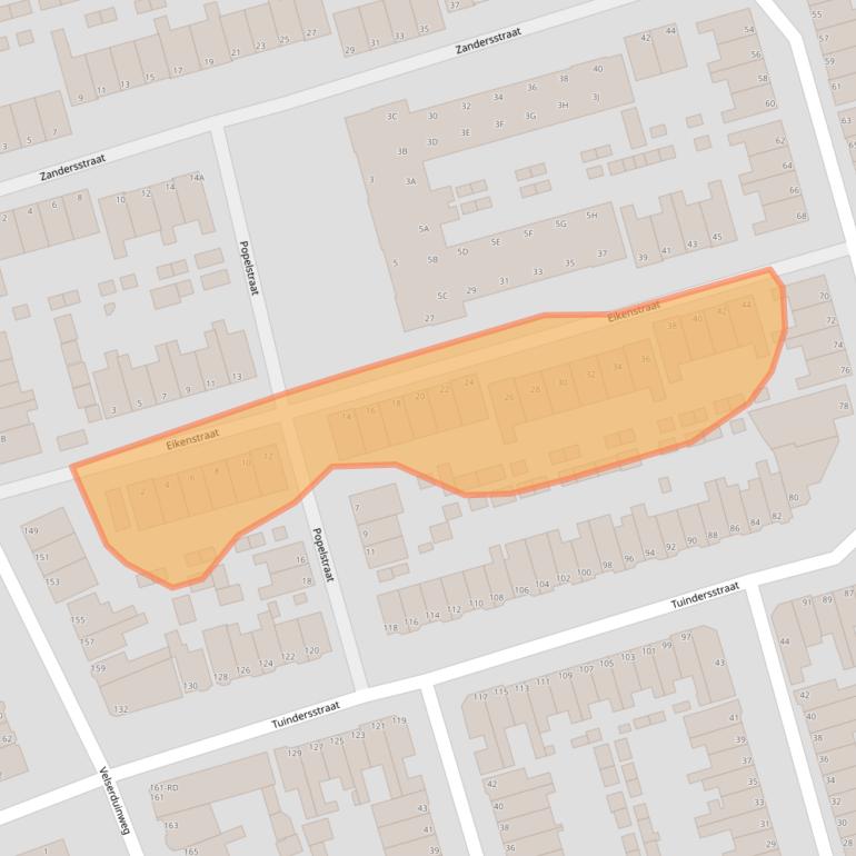Kaart van postcodegebied 1971XX.