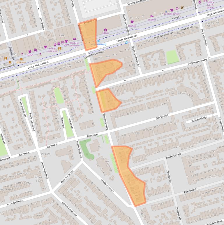 Kaart van postcodegebied 1971ZA.