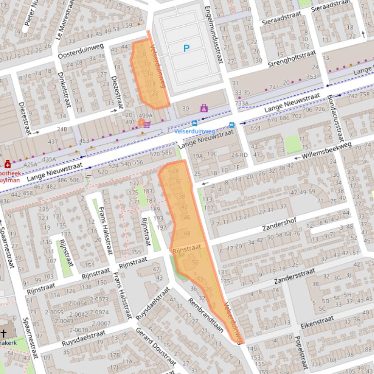 Kaart van postcodegebied 1971ZE.