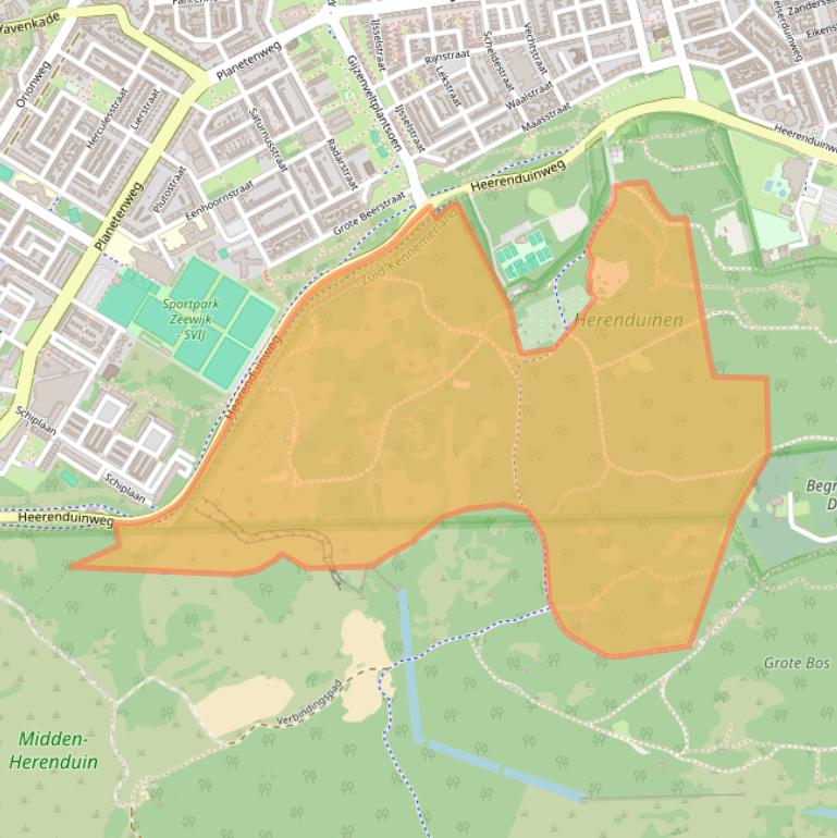Kaart van postcodegebied 1972JD.