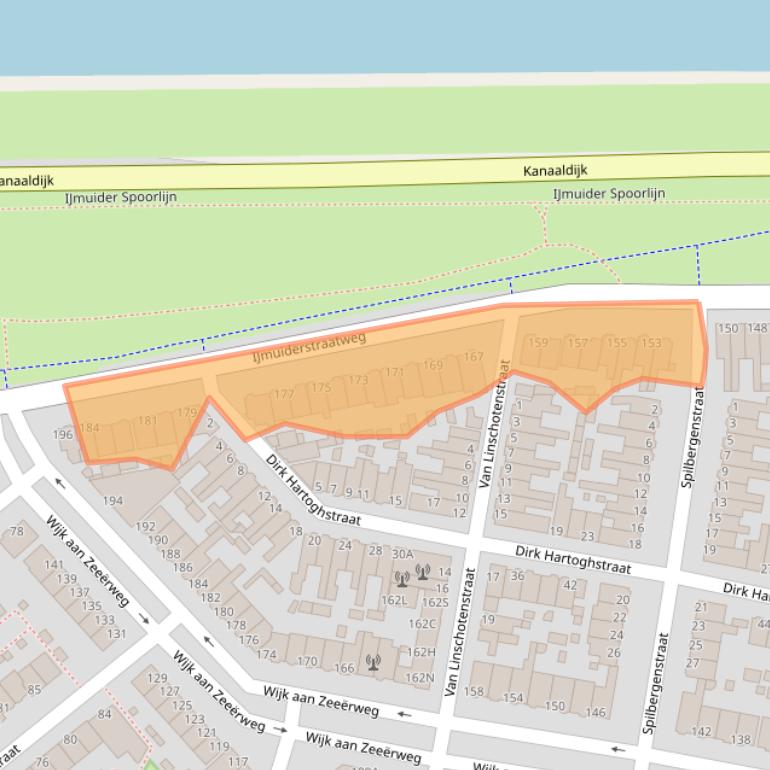 Kaart van postcodegebied 1972LJ.