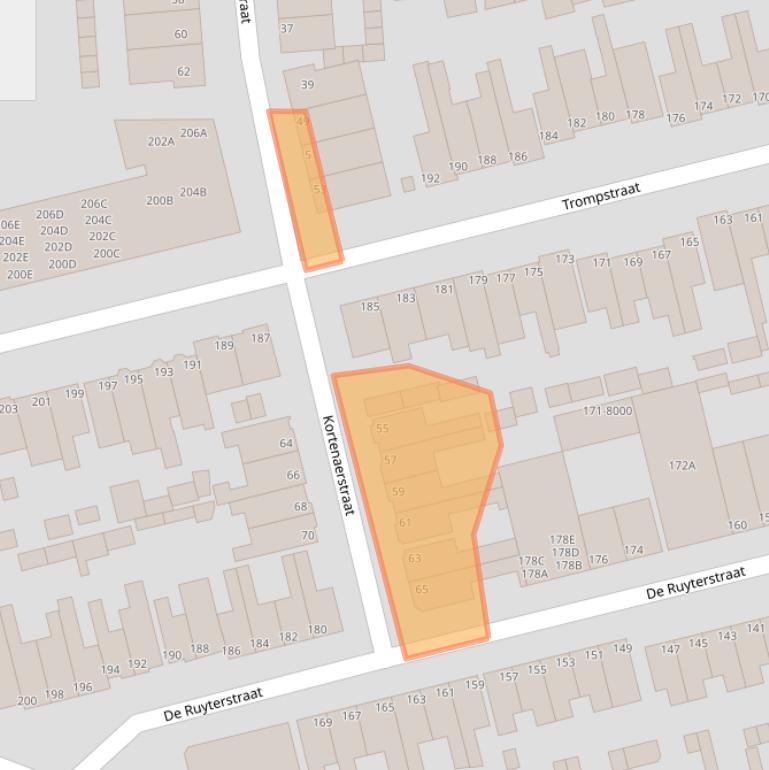 Kaart van postcodegebied 1972LT.