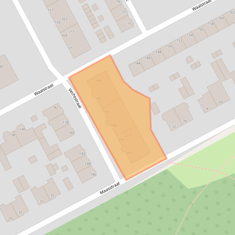 Kaart van postcodegebied 1972TE.