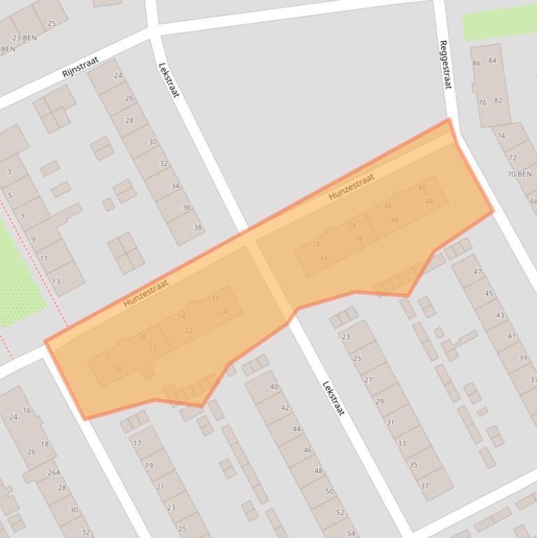 Kaart van postcodegebied 1972WE.