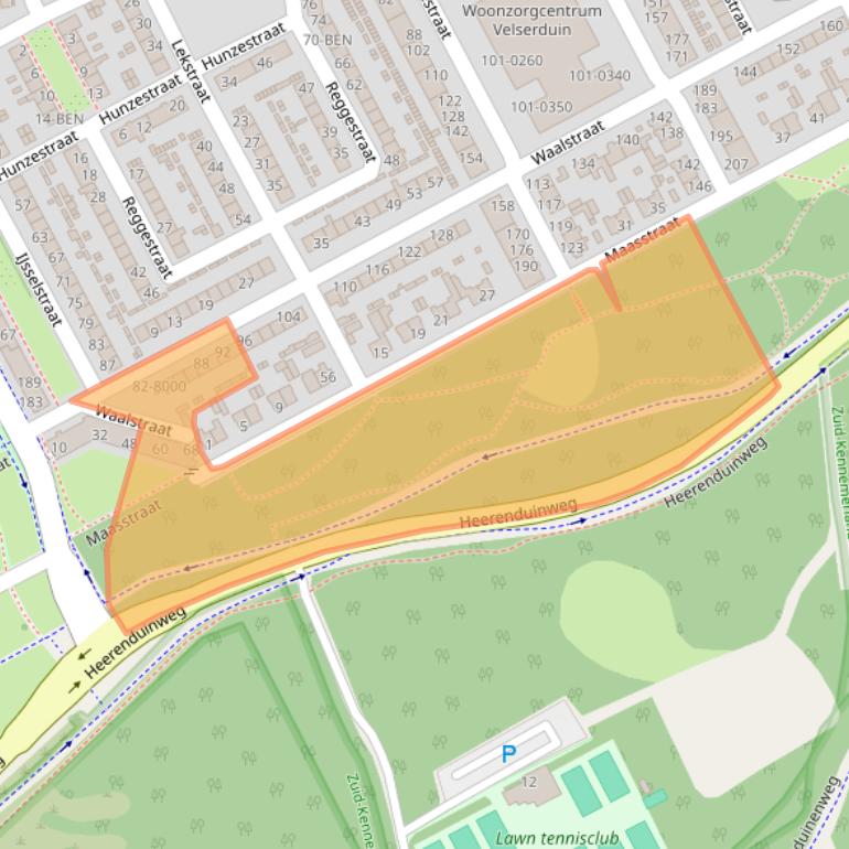 Kaart van postcodegebied 1972WT.