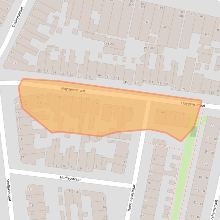 Kaart van postcodegebied 1973AD.