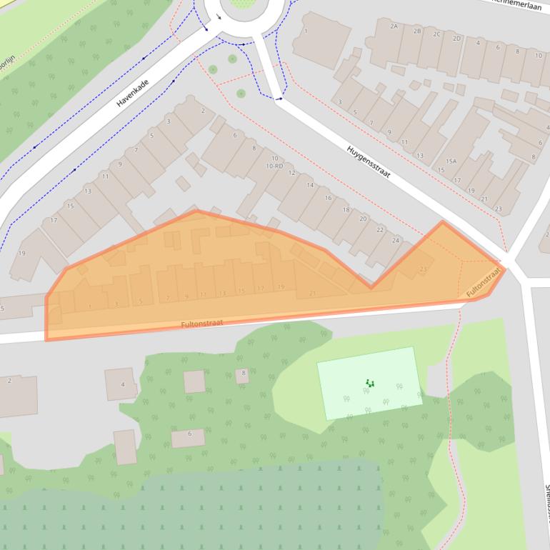 Kaart van postcodegebied 1973AE.
