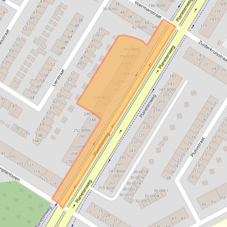Kaart van postcodegebied 1973BL.