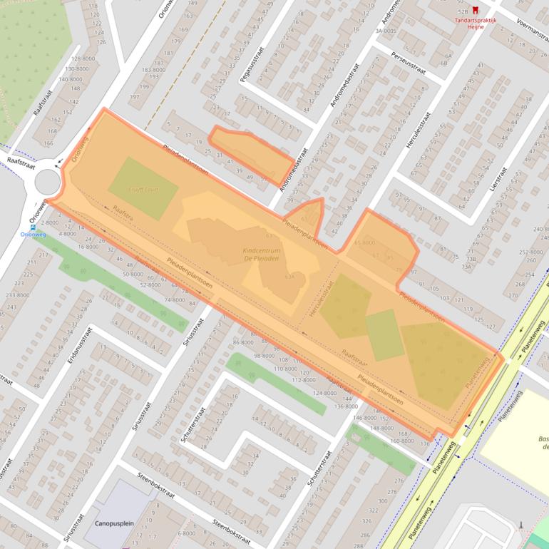 Kaart van postcodegebied 1973BS.