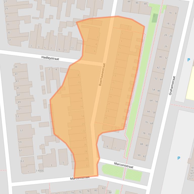 Kaart van postcodegebied 1973PH.