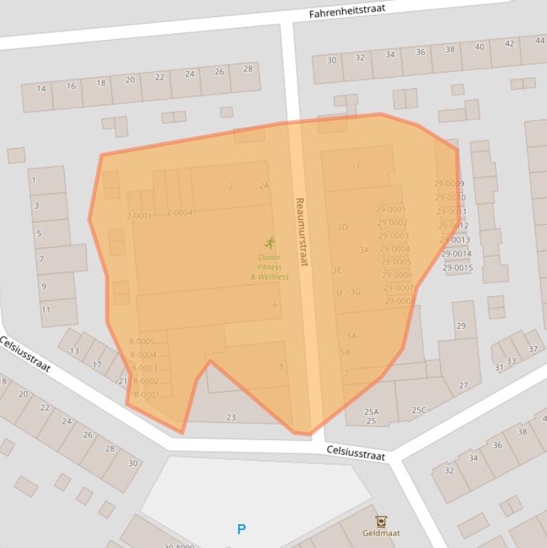 Kaart van postcodegebied 1973RR.