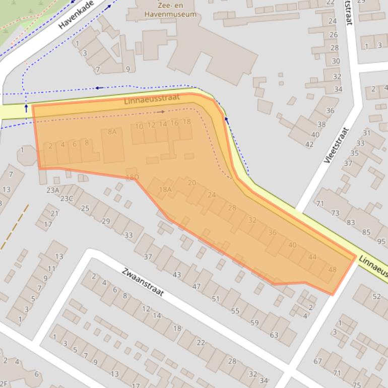Kaart van postcodegebied 1973RX.