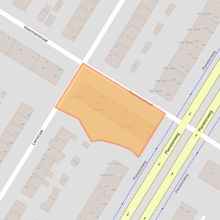 Kaart van postcodegebied 1973VL.