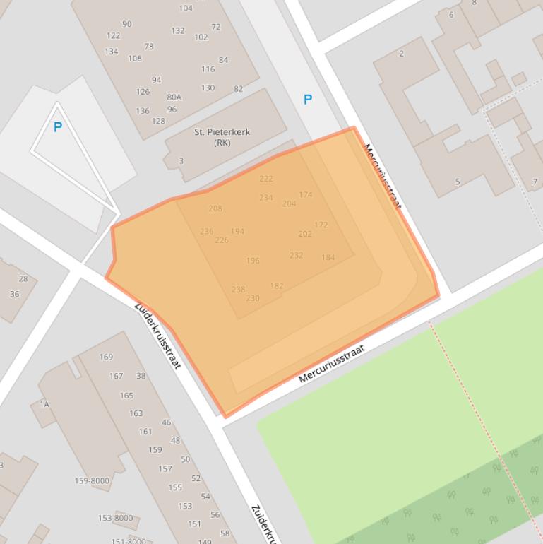 Kaart van postcodegebied 1973WZ.