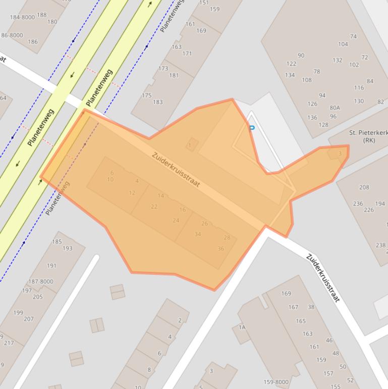 Kaart van postcodegebied 1973XL.