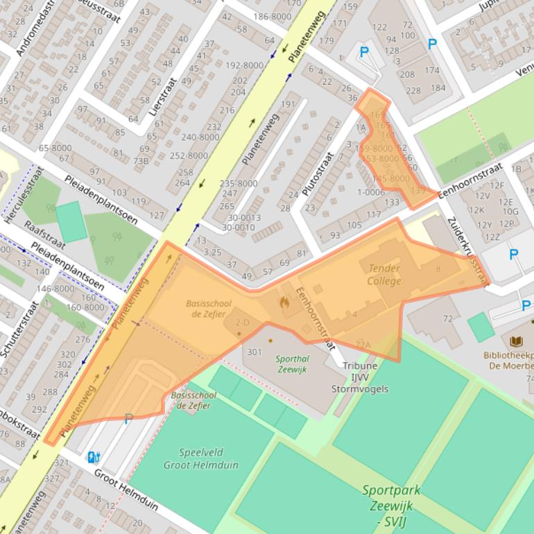 Kaart van postcodegebied 1973XT.