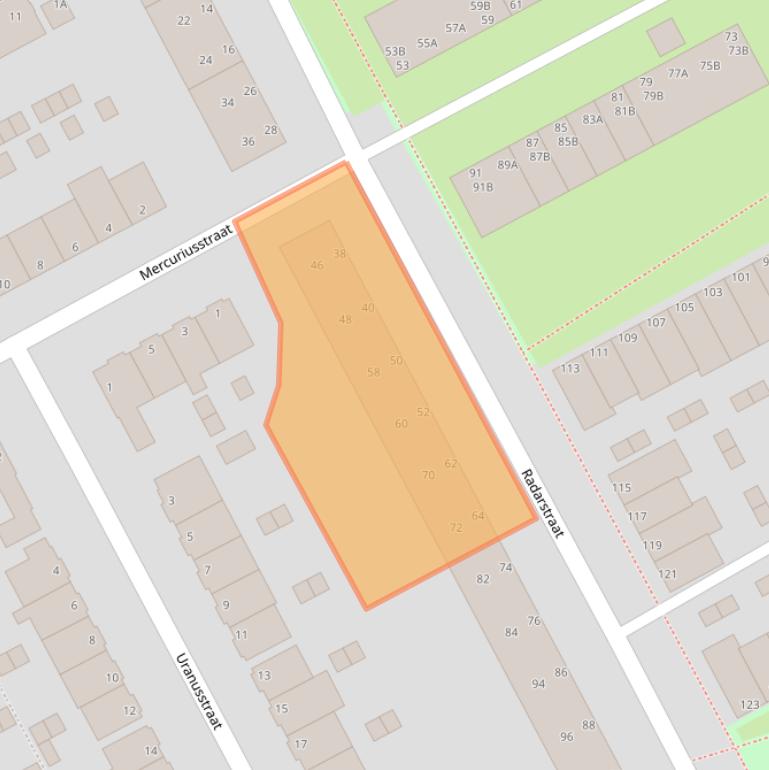 Kaart van postcodegebied 1973ZC.