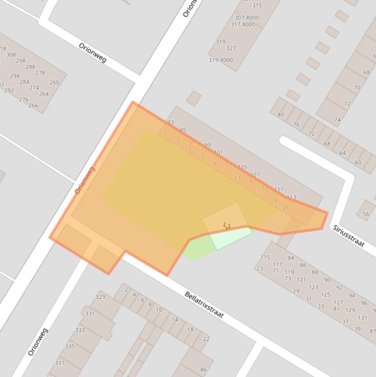 Kaart van postcodegebied 1974AG.