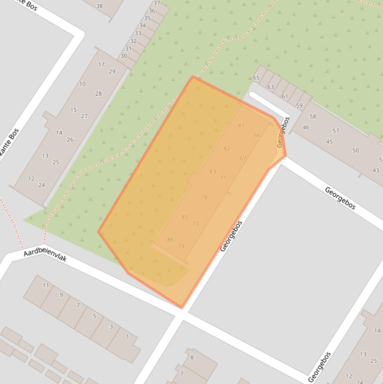 Kaart van postcodegebied 1974LK.