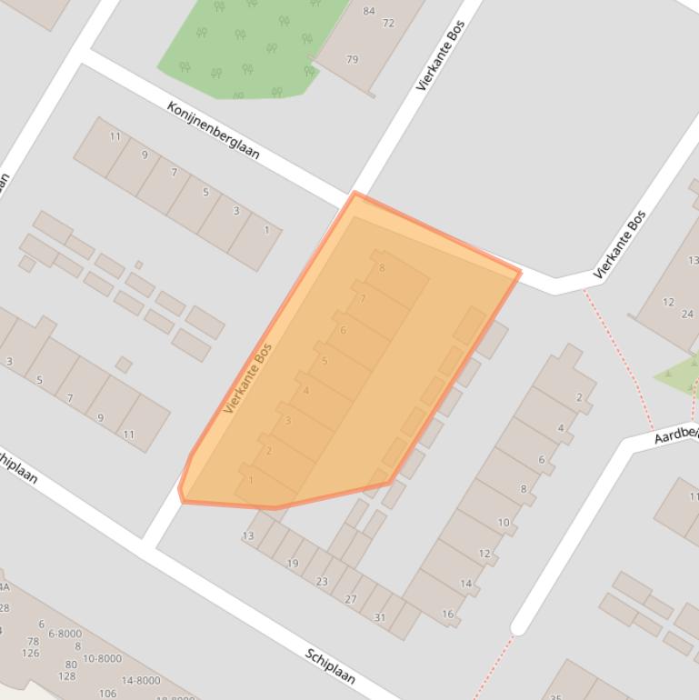 Kaart van postcodegebied 1974LM.