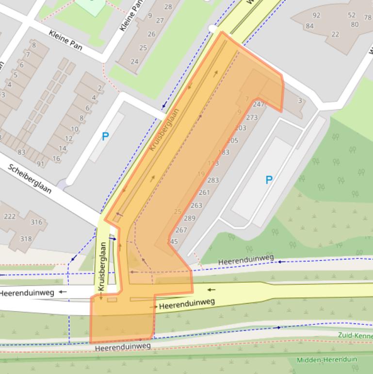 Kaart van postcodegebied 1974NA.
