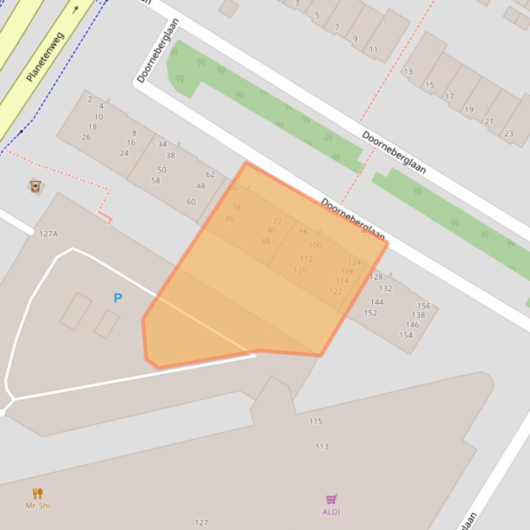 Kaart van postcodegebied 1974NG.