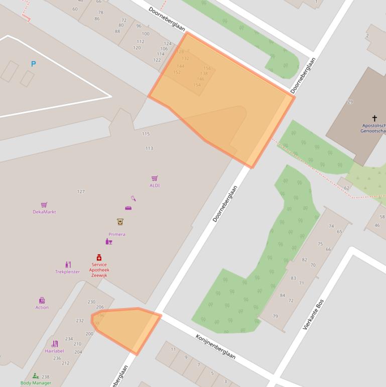 Kaart van postcodegebied 1974NH.