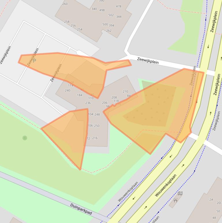 Kaart van postcodegebied 1974PB.