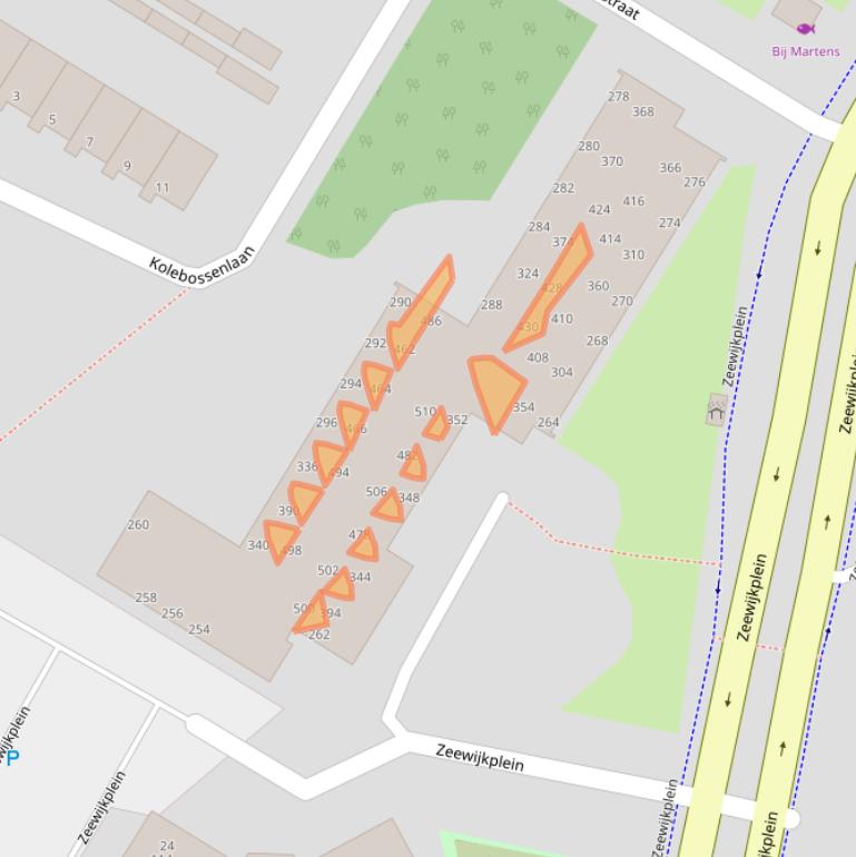 Kaart van postcodegebied 1974PR.